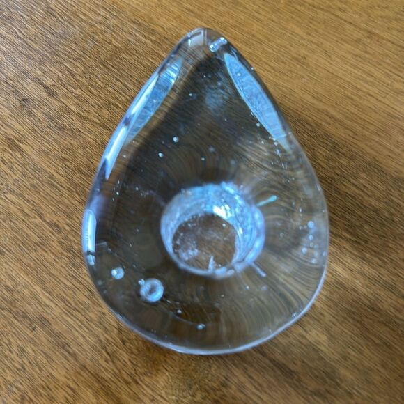 Blenko teardrop candle holder - Picture 3 of 3